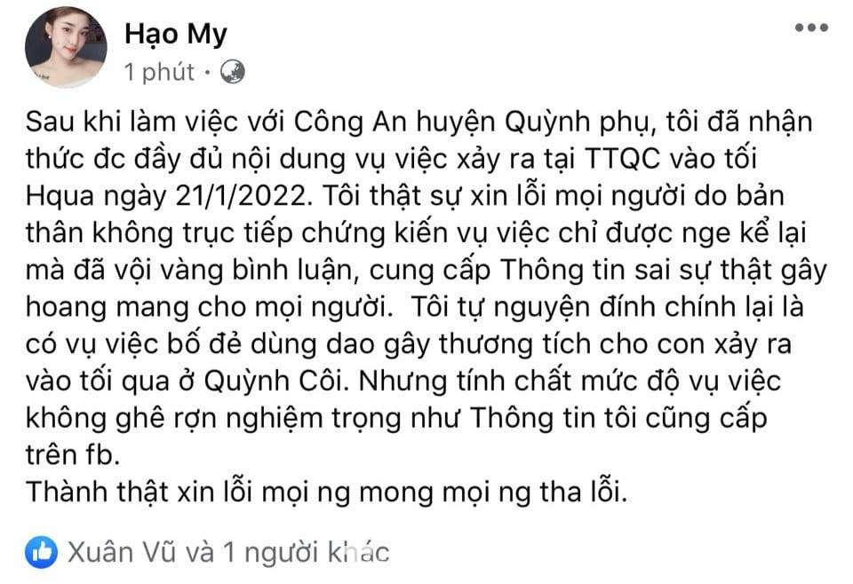 Chủ tài khoản đăng thông tin không chính xác đã làm việc với cơ quan công an và bóc dỡ thông tin - Ảnh: Hoàng Long Chủ tài khoản đăng thông tin không chính xác đã làm việc với cơ quan công an và bóc dỡ thông tin - Ảnh: Hoàng Long