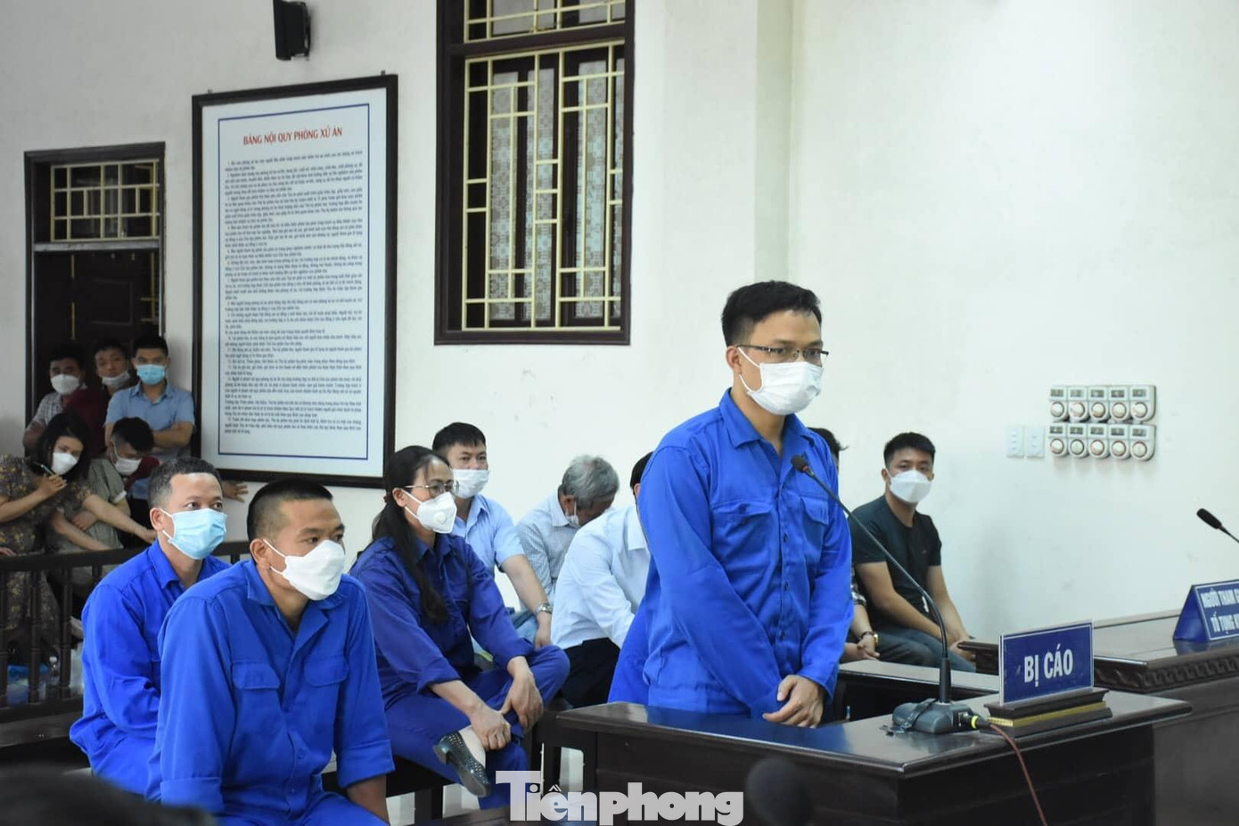 Tại toà, các bị cáo thừa nhận hành vi phạm tội - Ảnh: Hoàng Long