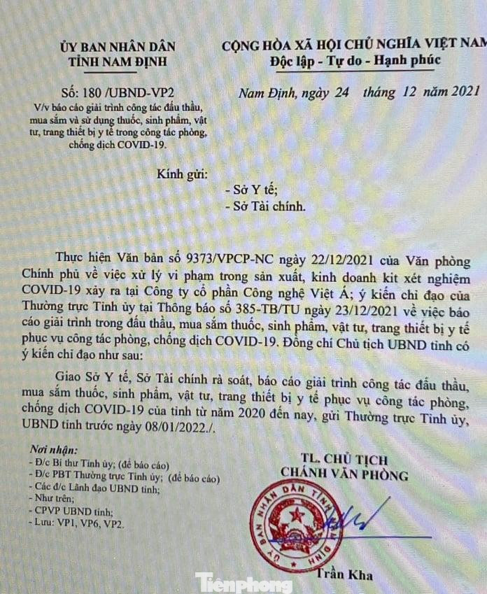 Chủ tịch UBND tỉnh Nam Định yêu cầu 2 ngành Y tế, Tài chính tỉnh này giải trình về đấu thầu, mua sắm y tế trong 2 năm 2020, 2021- Ảnh: Hoàng Long Chủ tịch UBND tỉnh Nam Định yêu cầu 2 ngành Y tế, Tài chính tỉnh này giải trình về đấu thầu, mua sắm y tế trong 2 năm 2020, 2021- Ảnh: Hoàng Long