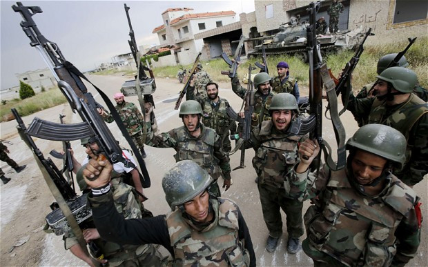 Trang bị chủ yếu của lực lượng quân đội Syria là vũ khí Nga. Trang bị chủ yếu của lực lượng quân đội Syria là vũ khí Nga