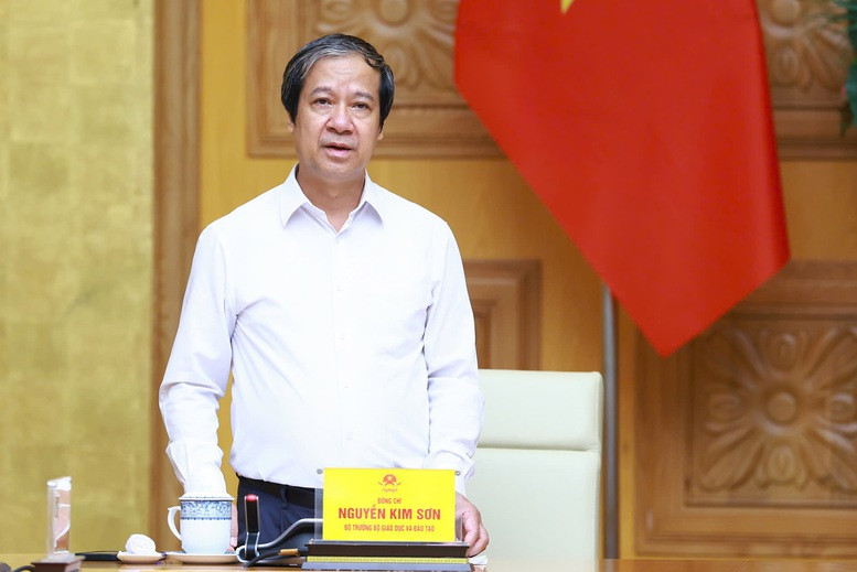 Bộ trưởng Giáo dục và Đào tạo Nguyễn Kim Sơn tại phiên họp - Ảnh: Nhật Bắc Bộ trưởng Giáo dục và Đào tạo Nguyễn Kim Sơn tại phiên họp - Ảnh: Nhật Bắc