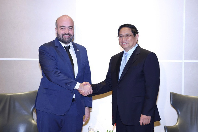 Thủ tướng tiếp ông Marcio Rodrigues, Giám đốc điều hành JBS. Ảnh: Nhật Bắc