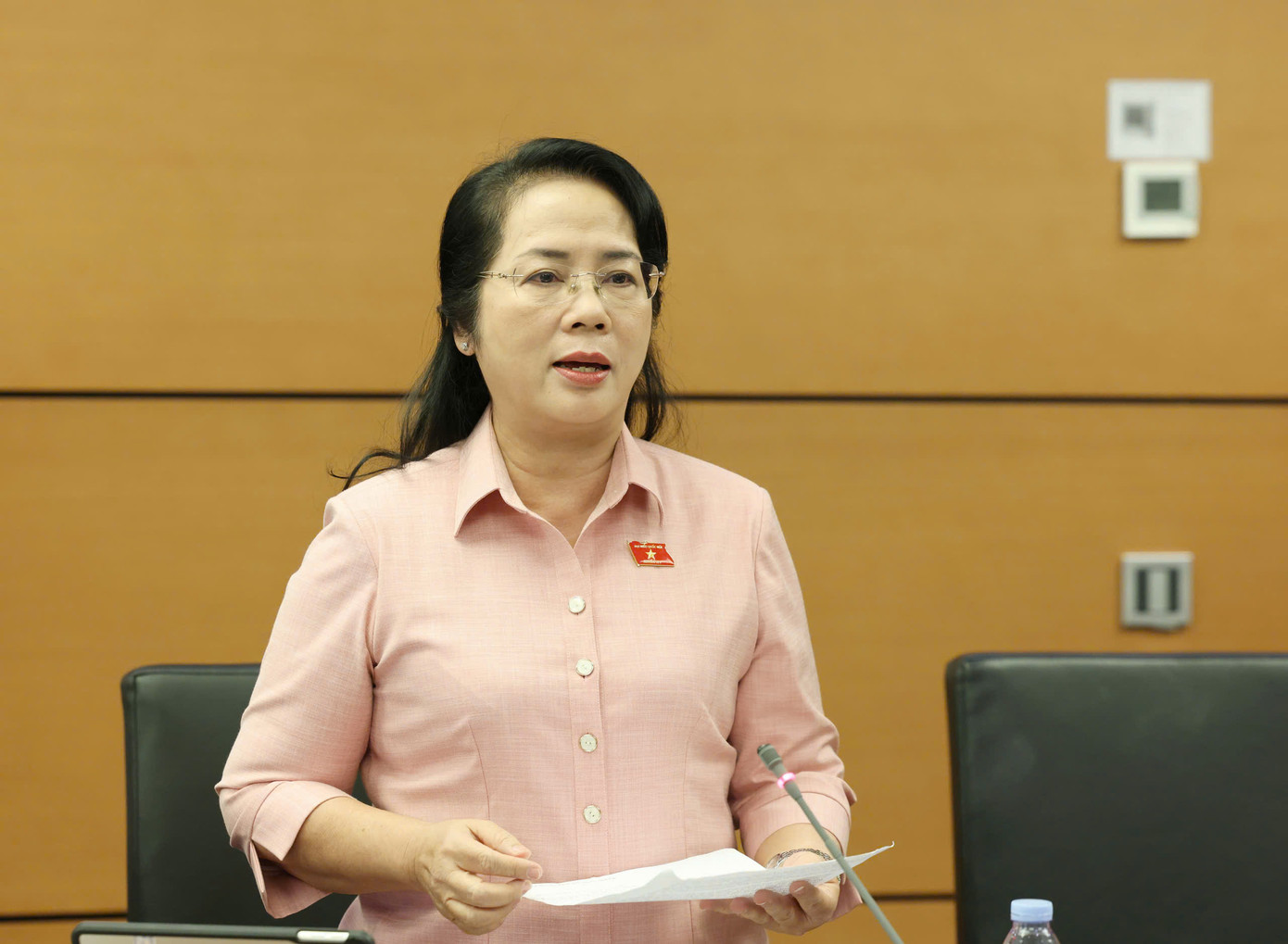 Đại biểu Trần Kim Yến (đoàn TPHCM). Ảnh Như Ý