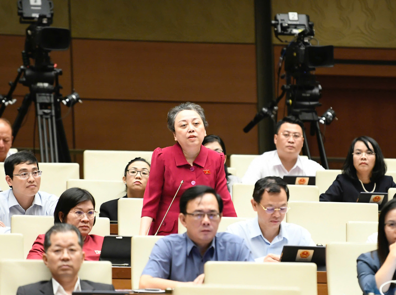 Đại biểu Phạm Khánh Phong Lan. Ảnh: Như Ý Đại biểu Phạm Khánh Phong Lan. Ảnh: Như Ý