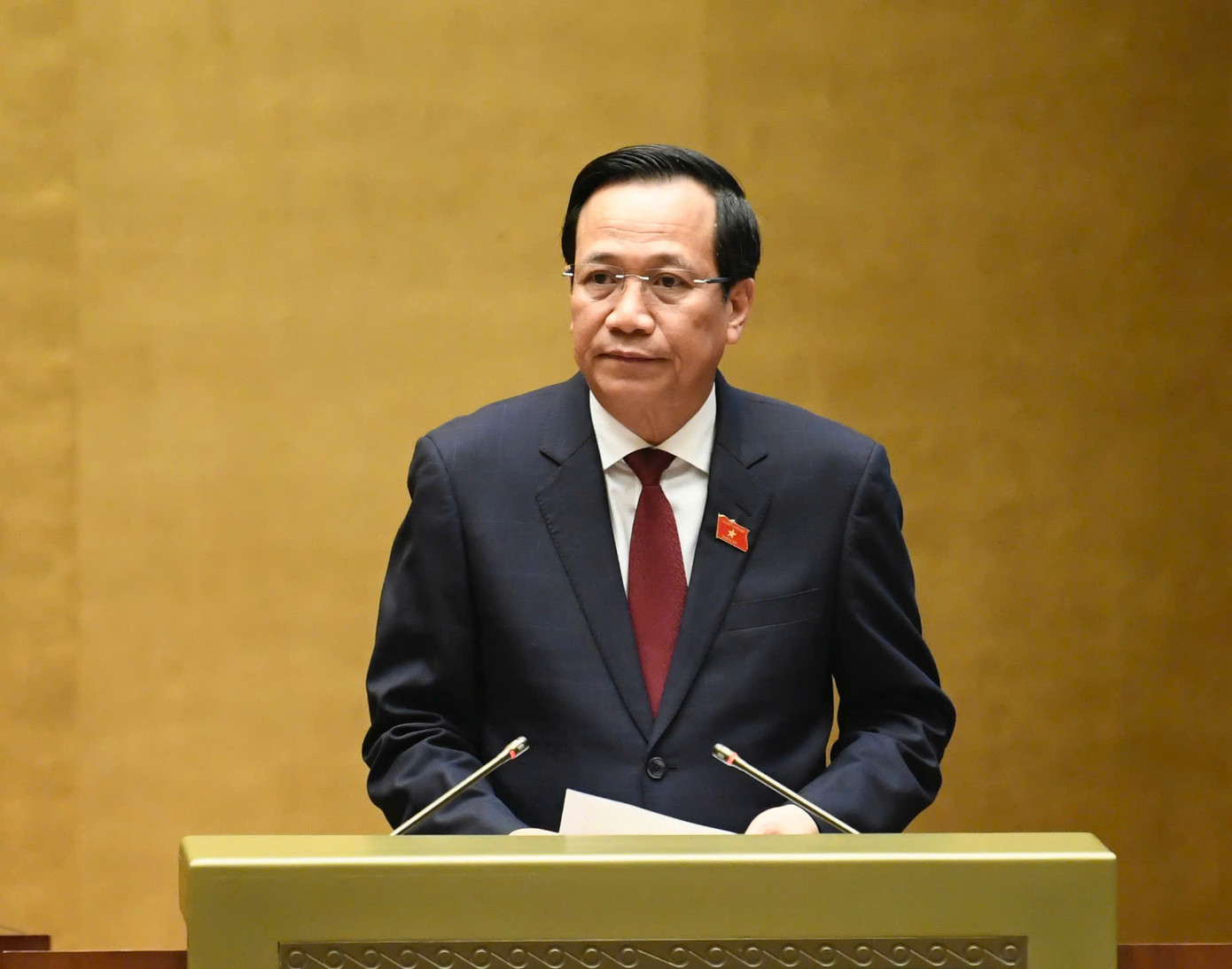 Bộ trưởng Bộ Lao động - Thương binh và Xã hội Đào Ngọc Dung. Ảnh: Như Ý.