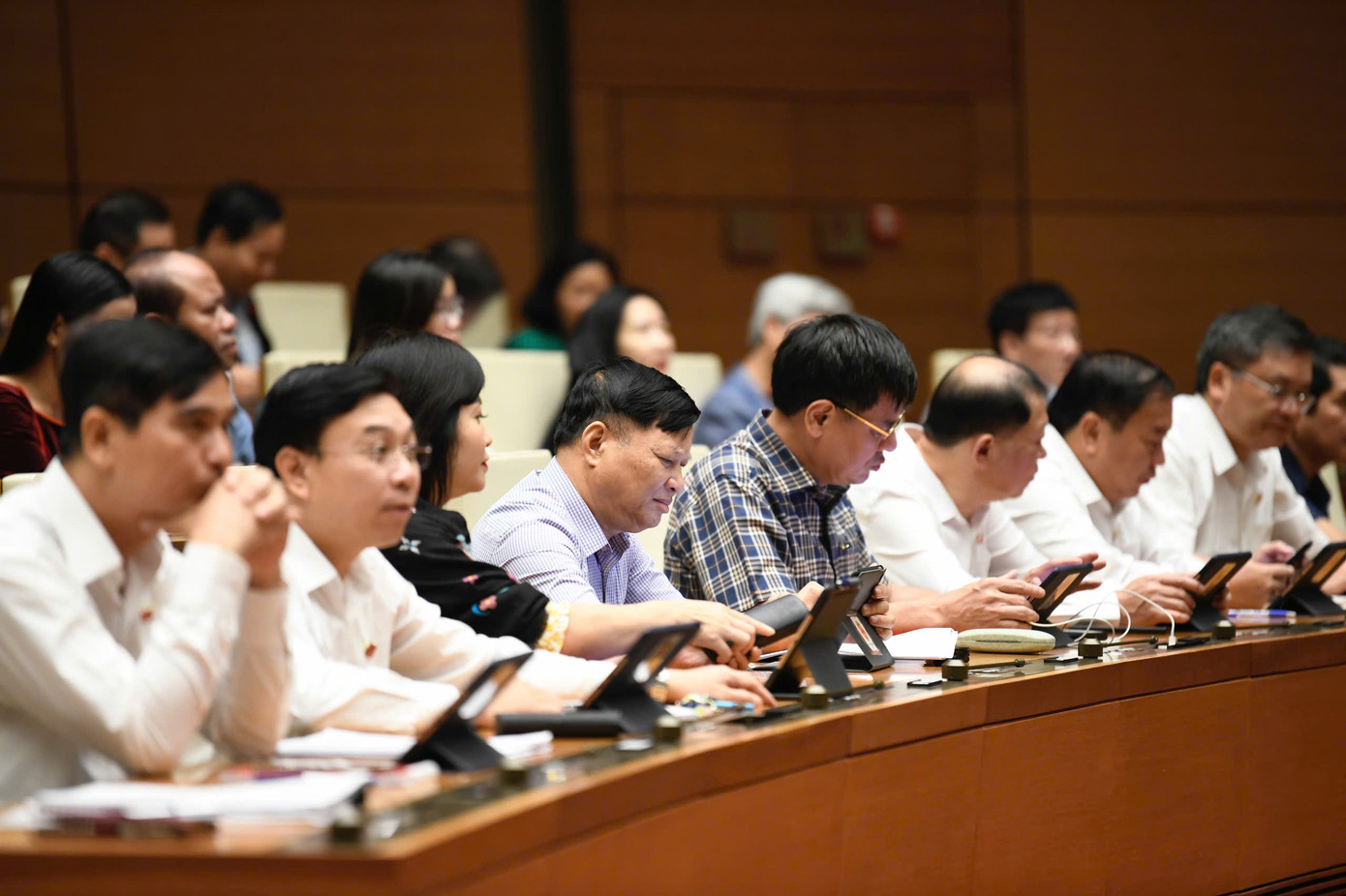 Các đại biểu Quốc hội tại phiên họp. Ảnh: Như Ý