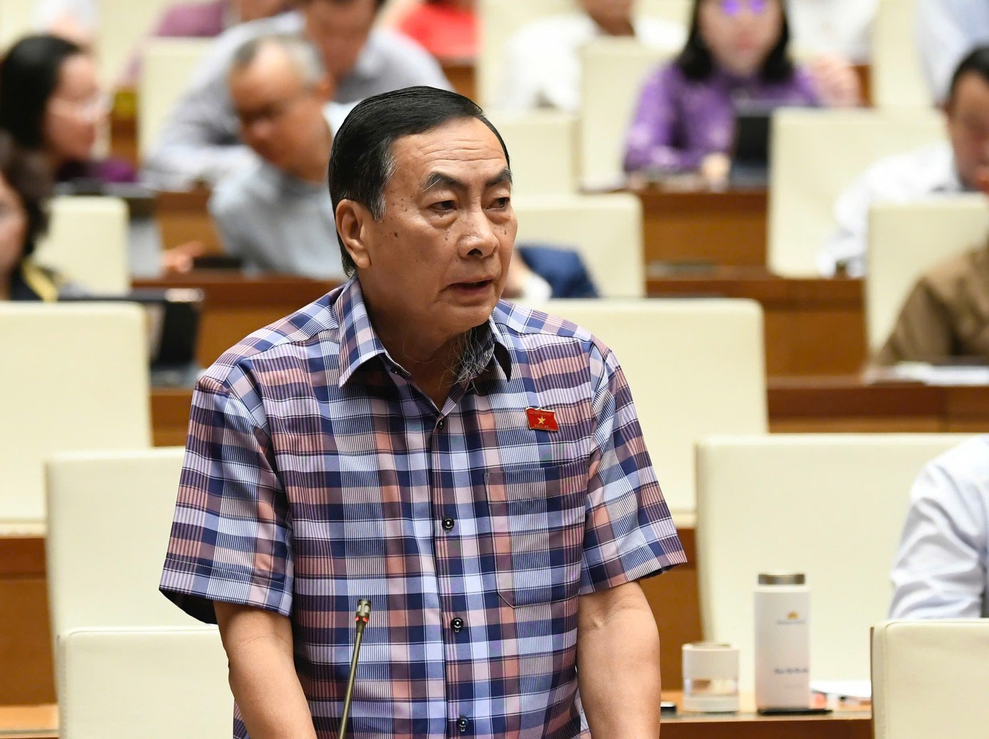 Đại biểu Phạm Văn Hòa (đoàn Đồng Tháp). Ảnh: Như Ý