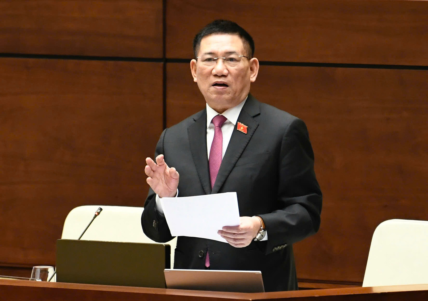 Phó Thủ tướng Chính phủ, Bộ trưởng Bộ Tài chính Hồ Đức Phớc. Ảnh: Như Ý Phó Thủ tướng Chính phủ, Bộ trưởng Bộ Tài chính Hồ Đức Phớc. Ảnh: Như Ý