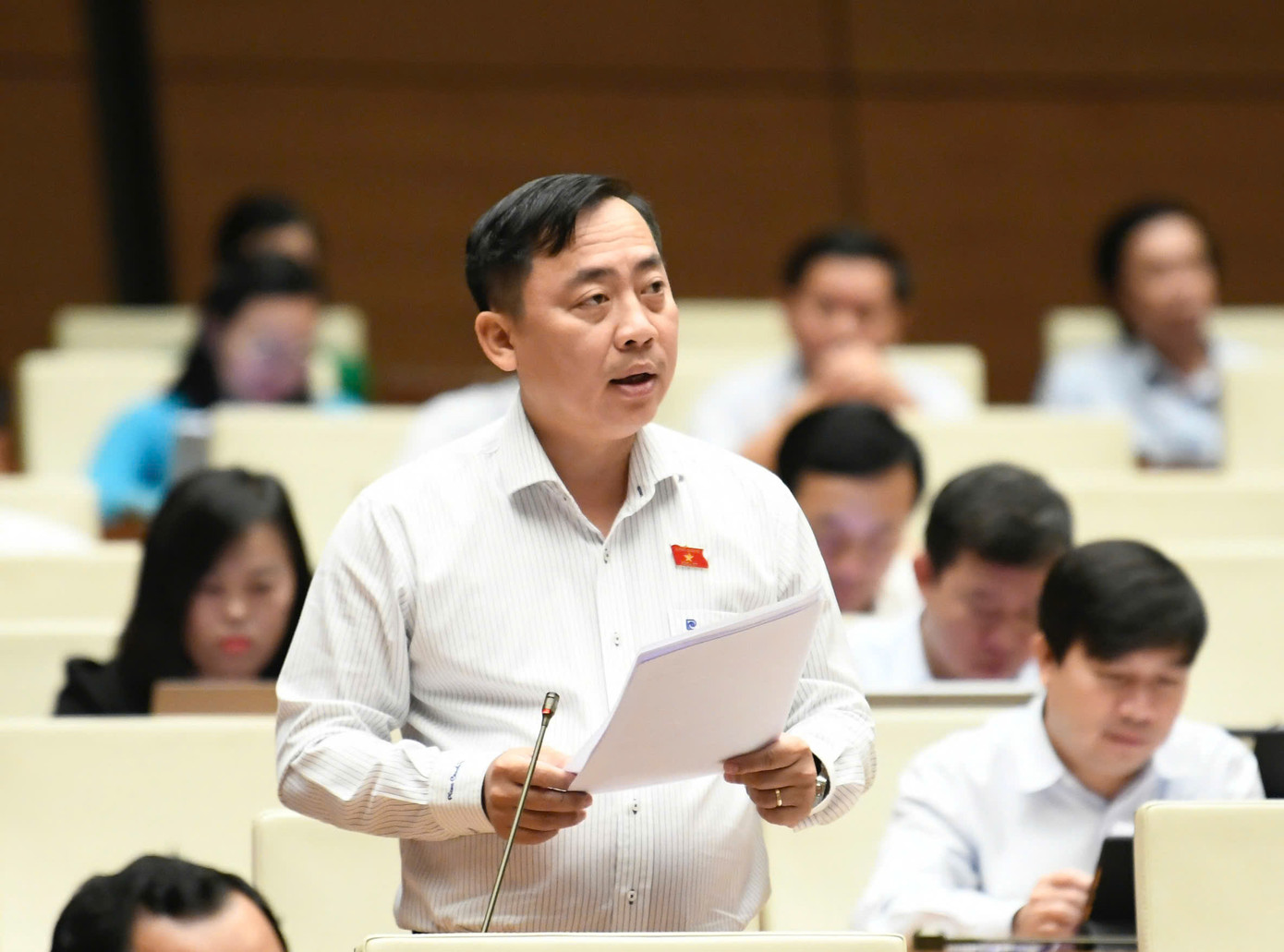 Đại biểu Đào Chí Nghĩa (đoàn Cần Thơ). Ảnh: Như Ý Đại biểu Đào Chí Nghĩa (đoàn Cần Thơ). Ảnh: Như Ý