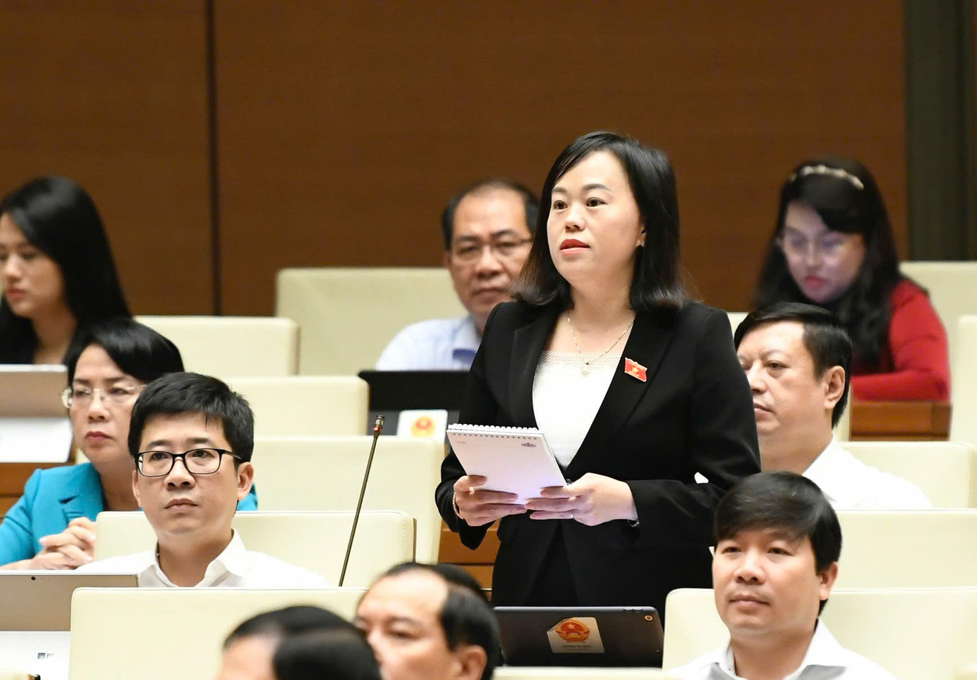 Đại biểu Quốc hội Khang Thị Mào (đoàn Yên Bái). Ảnh: Như Ý