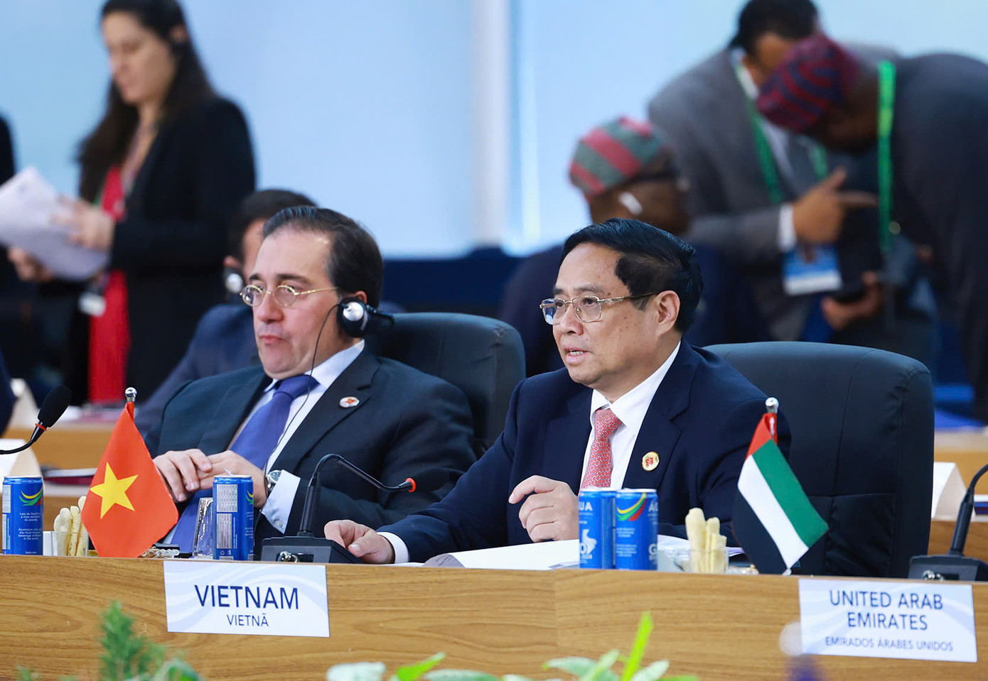 Thủ tướng phát biểu tại Hội nghị Thượng đỉnh G20. Ảnh Nhật Bắc