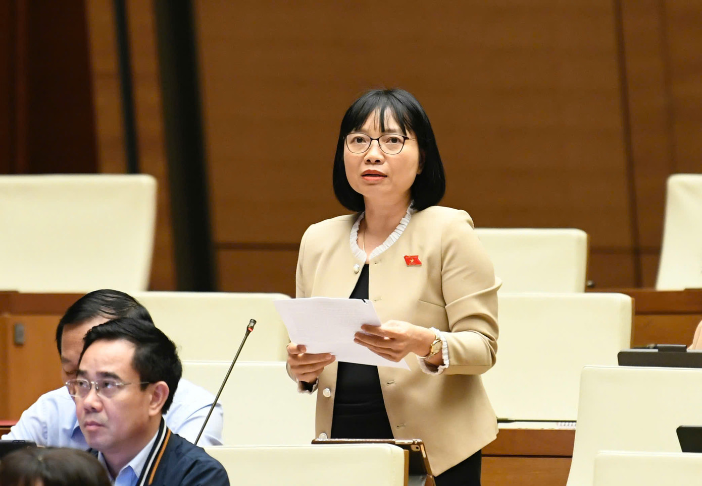 Đại biểu Nguyễn Thị Việt Nga (đoàn Hải Dương). Ảnh: Như Ý