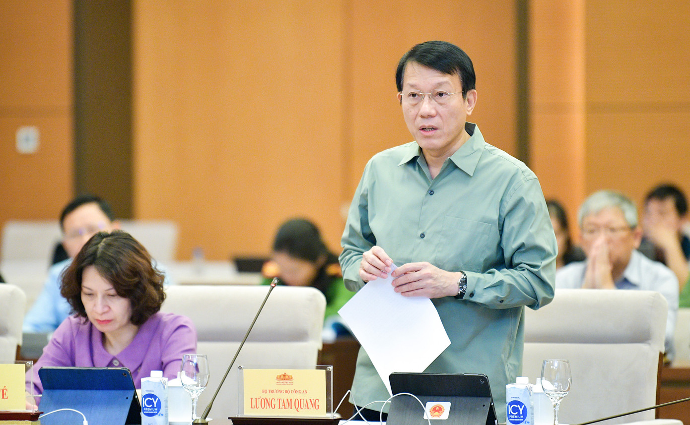 Bộ trưởng Bộ Công an Lương Tam Quang. Ảnh: QH