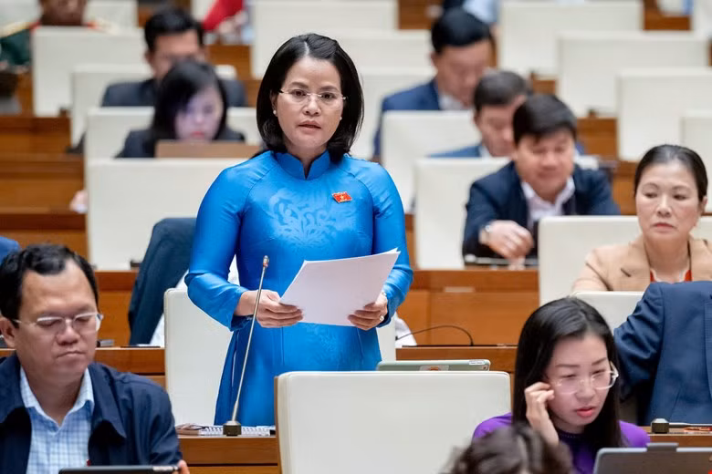 Đại biểu Nguyễn Hoàng Bảo Trân (Bình Dương). Ảnh: Như Ý