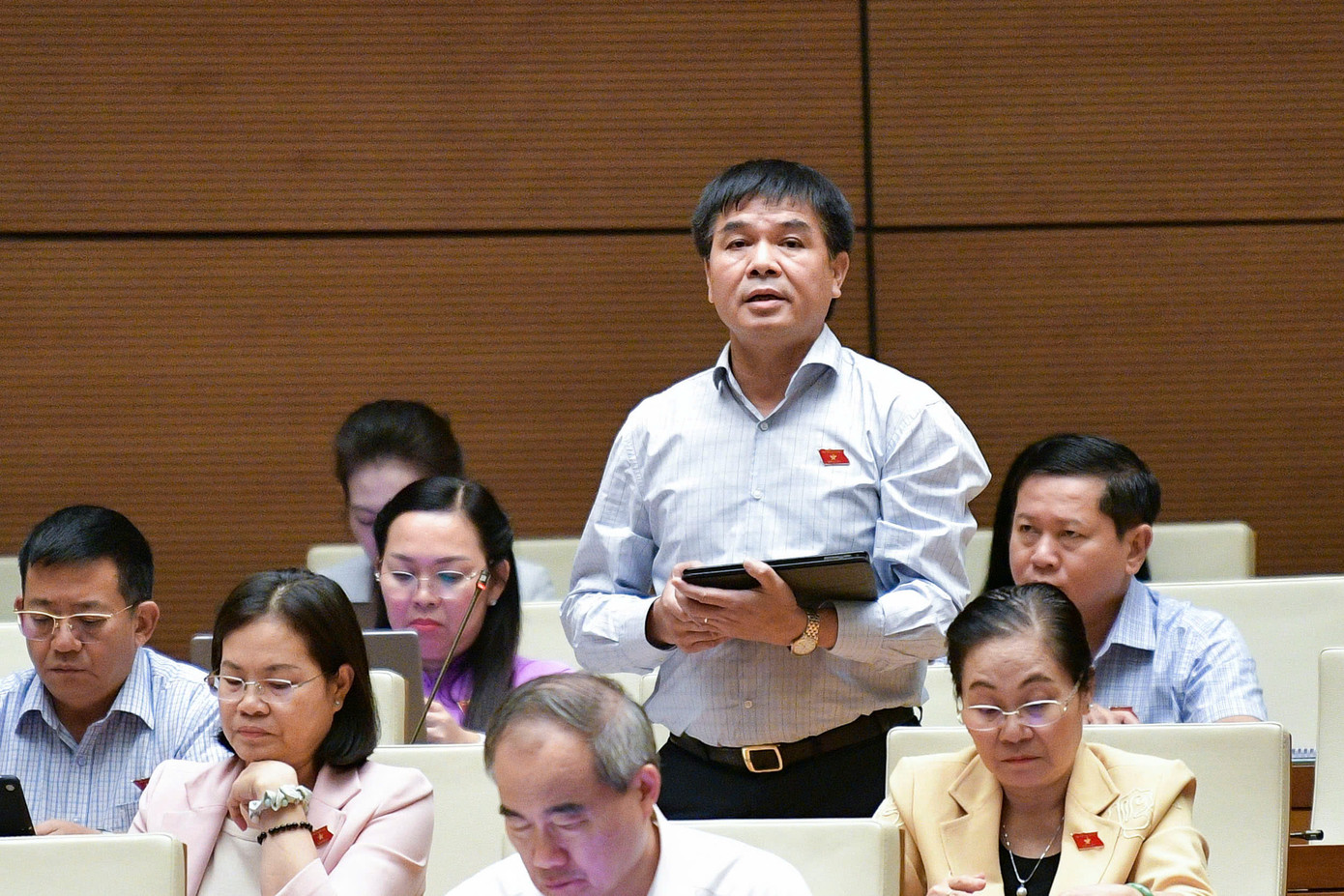 Đại biểu Nguyễn Hữu Toàn (đoàn Lai Châu). Ảnh: Như Ý