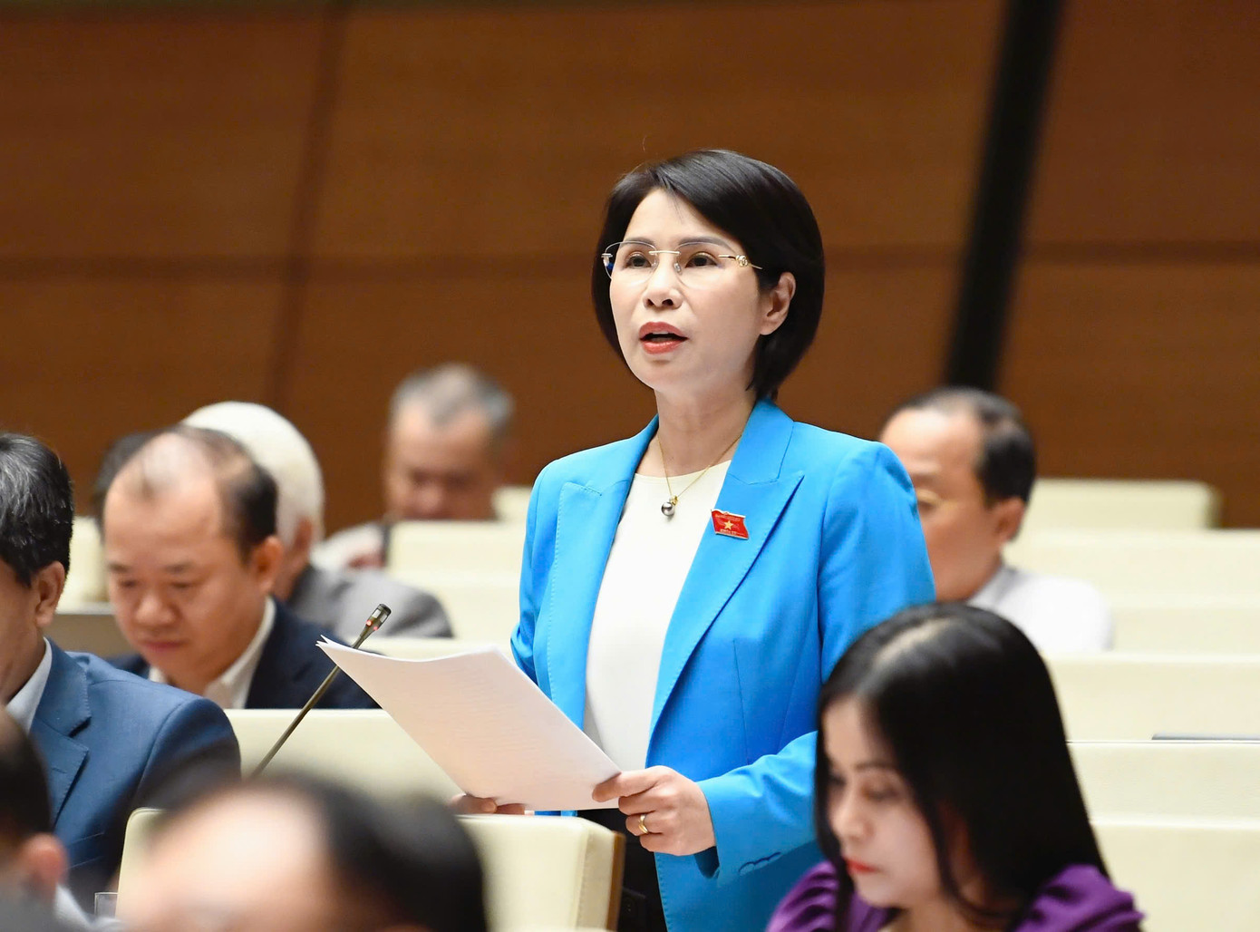 Đại biểu Trần Thị Nhị Hà. Ảnh: Như Ý Đại biểu Trần Thị Nhị Hà. Ảnh: Như Ý