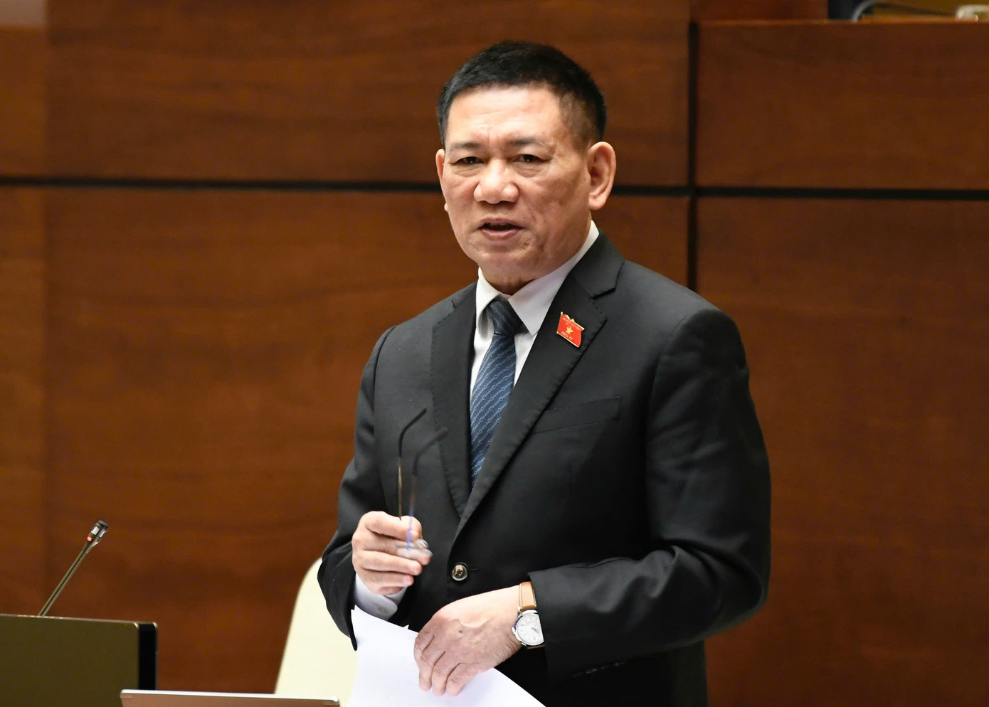 Phó Thủ tướng Chính phủ, Bộ trưởng Bộ Tài chính Hồ Đức Phớc. Ảnh: Như Ý.