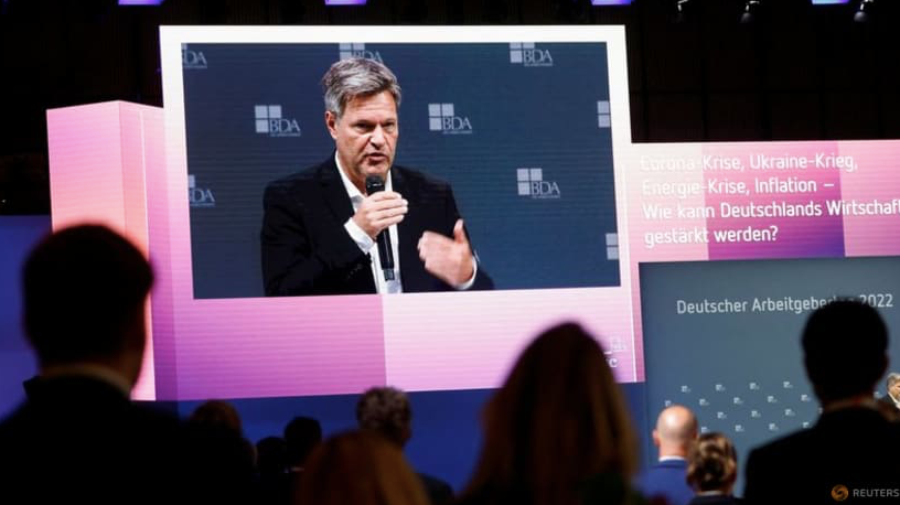 Bộ trưởng Kinh tế Đức Robert Habeck phát biểu tại một sự kiện. (Ảnh: Reuters) Bộ trưởng Kinh tế Đức Robert Habeck phát biểu tại một sự kiện. (Ảnh: Reuters)