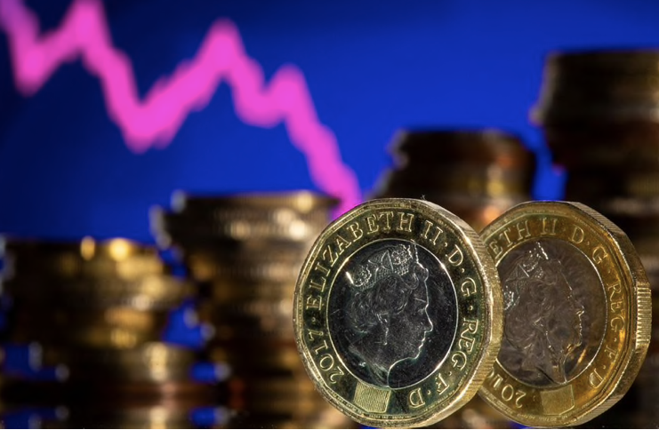 Giá đồng bảng Anh có thể tiếp tục giảm thêm nữa. (Đồ hoạ: Reuters)