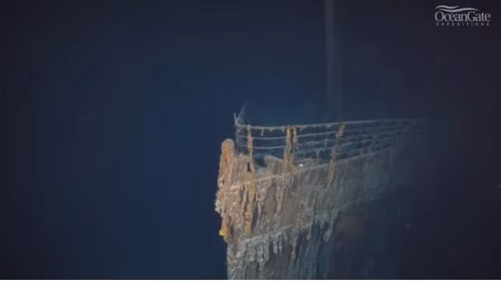 Phần mũi tàu Titanic trong thước phim vừa công bố Phần mũi tàu Titanic trong thước phim vừa công bố