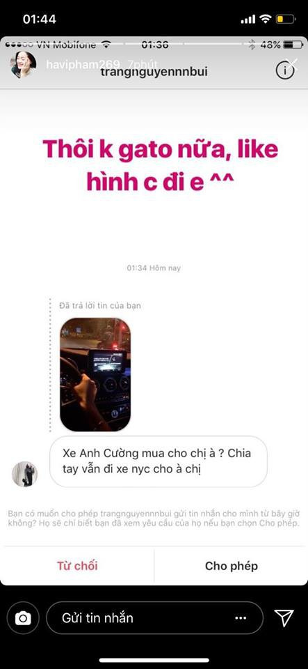 Hạ Vi đáp trả khi fan hỏi chia tay vẫn đi xe Cường Đô la tặng ảnh 1