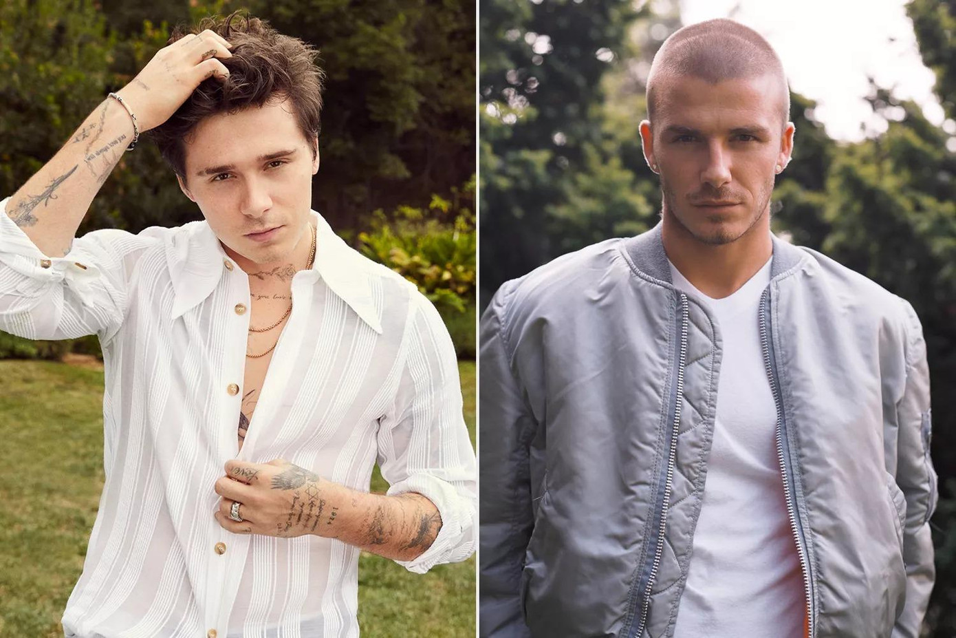 Brooklyn ngưỡng mộ phong cách của David. Ảnh: People.