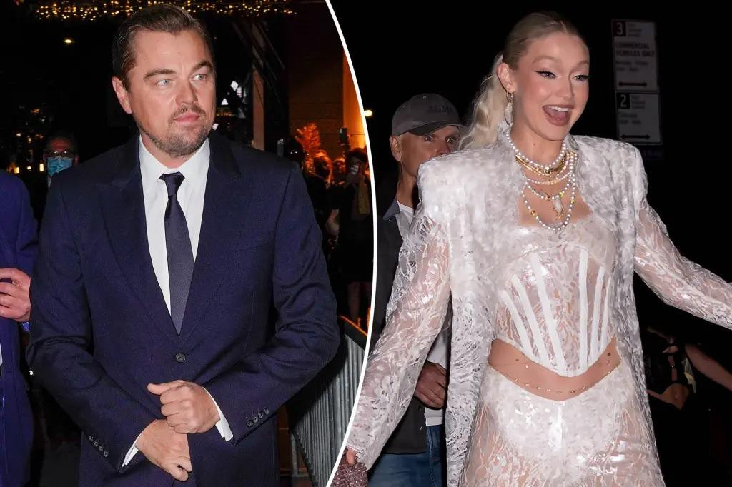 Leonardo DiCaprio và Gigi Hadid đi chơi Halloween cùng nhau. Ảnh: Page Six. Leonardo DiCaprio và Gigi Hadid đi chơi Halloween cùng nhau. Ảnh: Page Six.
