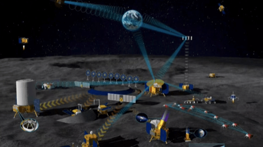 Phác thảo ý tưởng về Trạm nghiên cứu Mặt trăng quốc tế của Nga và Trung Quốc. (Ảnh: Roscosmos) Phác thảo ý tưởng về Trạm nghiên cứu Mặt trăng quốc tế của Nga và Trung Quốc. (Ảnh: Roscosmos)