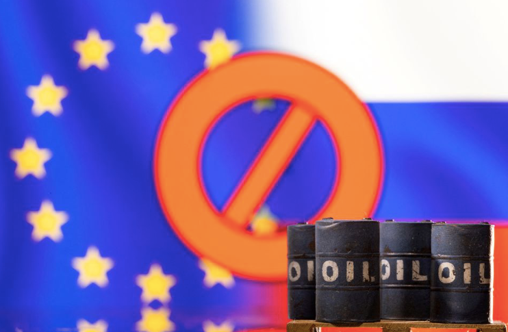 Một số nước thành viên EU chưa thể áp dụng ngay chính sách dừng nhập khẩu dầu mỏ từ Nga. (Đồ hoạ: Reuters)