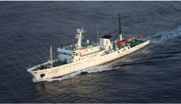 Một tàu của lực lượng bảo vệ bờ biển Nhật Bản. ̣̣(Ảnh: AP)