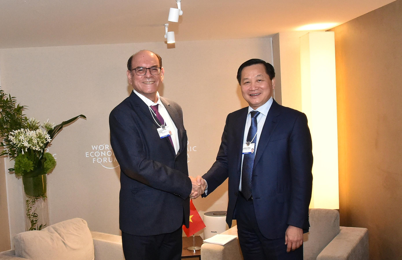 Phó Thủ tướng Lê Minh Khái tiếp Bộ trưởng Ngoại giao Peru César Rodrigo Landa. (Ảnh: Mofa) Phó Thủ tướng Lê Minh Khái tiếp Bộ trưởng Ngoại giao Peru César Rodrigo Landa. (Ảnh: Mofa)