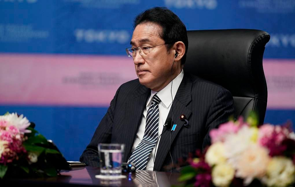 Thủ tướng Nhật Bản Fumio Kishida tại cuộc họp báo. (Ảnh: AP)