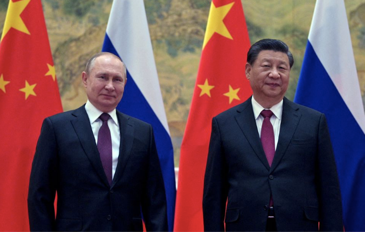 Tổng thống Nga Vladimir Putin và Chủ tịch Trung Quốc Tập Cận Bình trong dịp gặp tại Bắc Kinh hồi tháng 2. (Ảnh: Reuters) Tổng thống Nga Vladimir Putin và Chủ tịch Trung Quốc Tập Cận Bình trong dịp gặp tại Bắc Kinh hồi tháng 2. (Ảnh: Reuters)