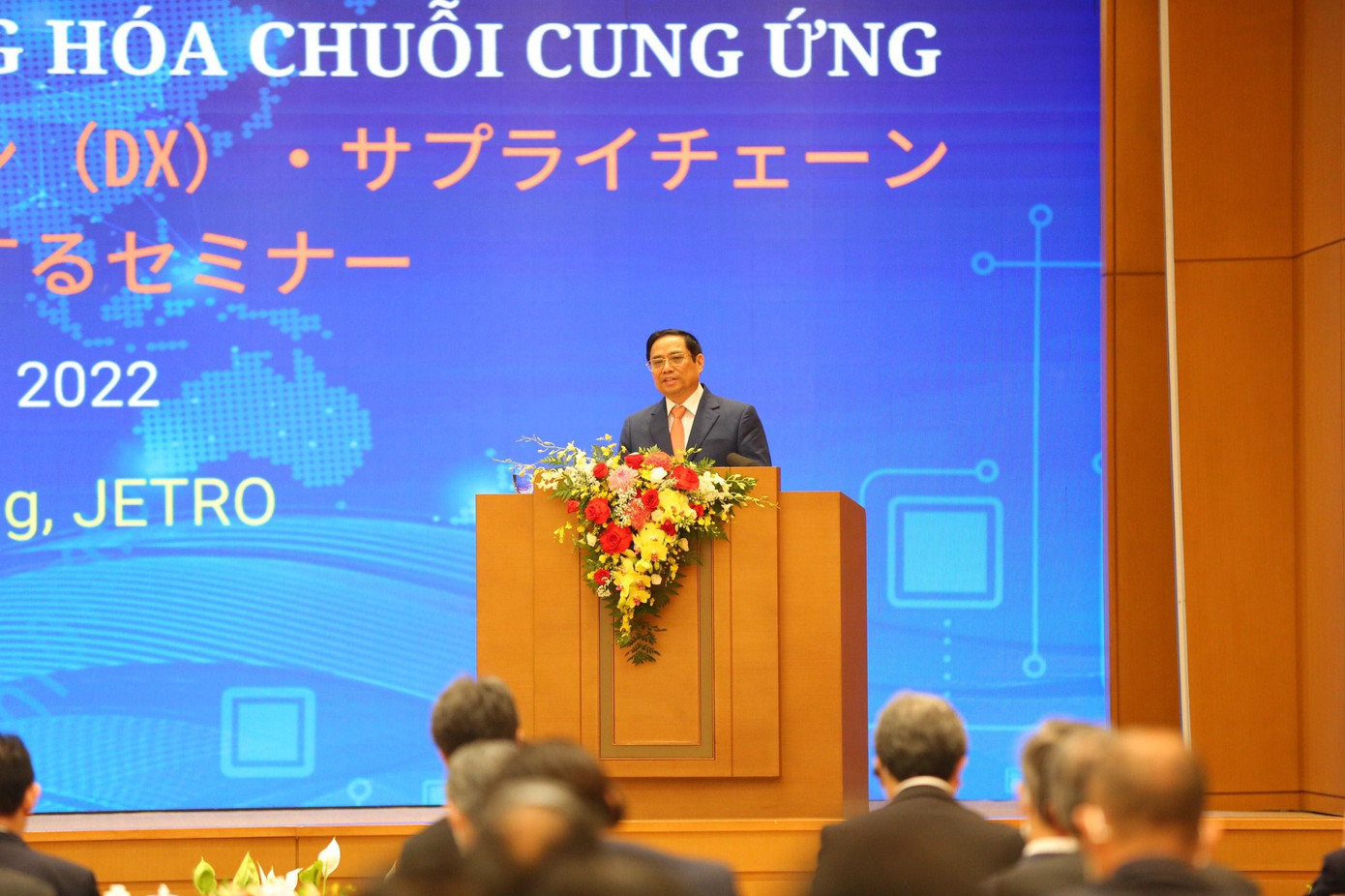 Thủ tướng Phạm Minh Chính phát biểu tại Hội thảo. (Ảnh: Trọng Tài) Thủ tướng Phạm Minh Chính phát biểu tại Hội thảo. (Ảnh: Trọng Tài)