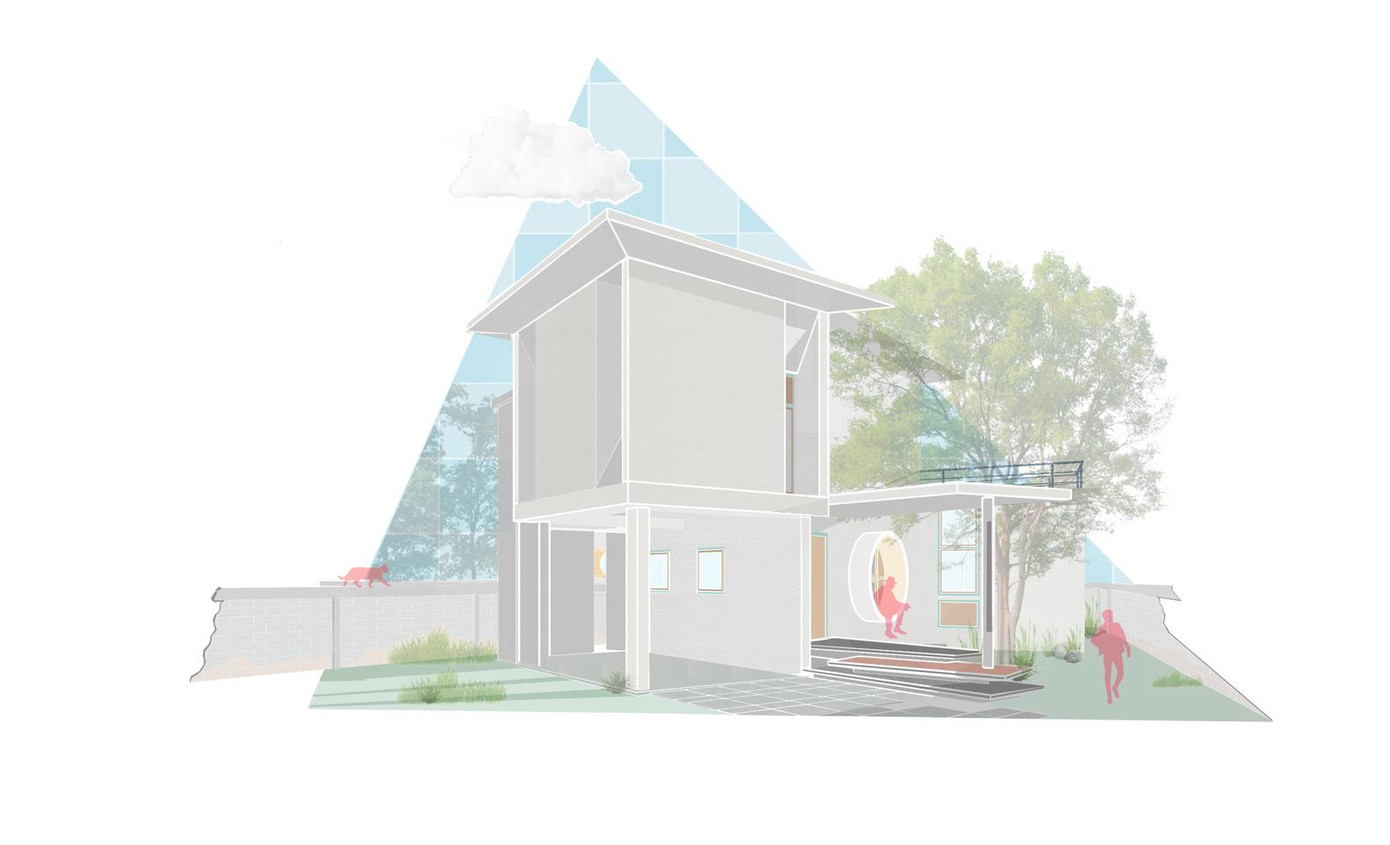 Ngôi nhà có cấu trúc một tầng, 1 lửng với ba phòng ngủ, trên diện tích xây dựng là 186m2.