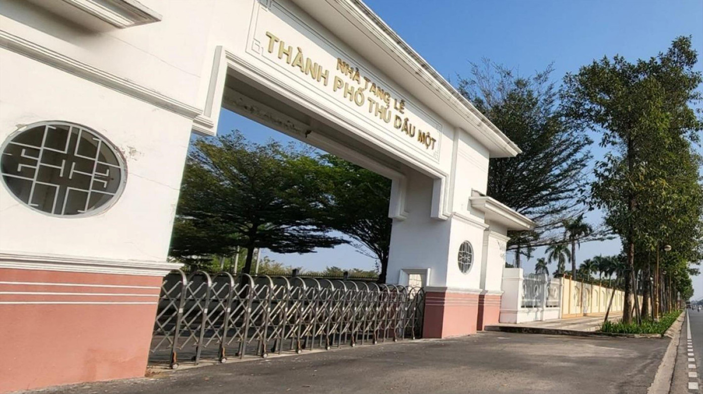 Nhà tang lễ Thủ Dầu Một. Ảnh: H.C Nhà tang lễ Thủ Dầu Một. Ảnh: H.C