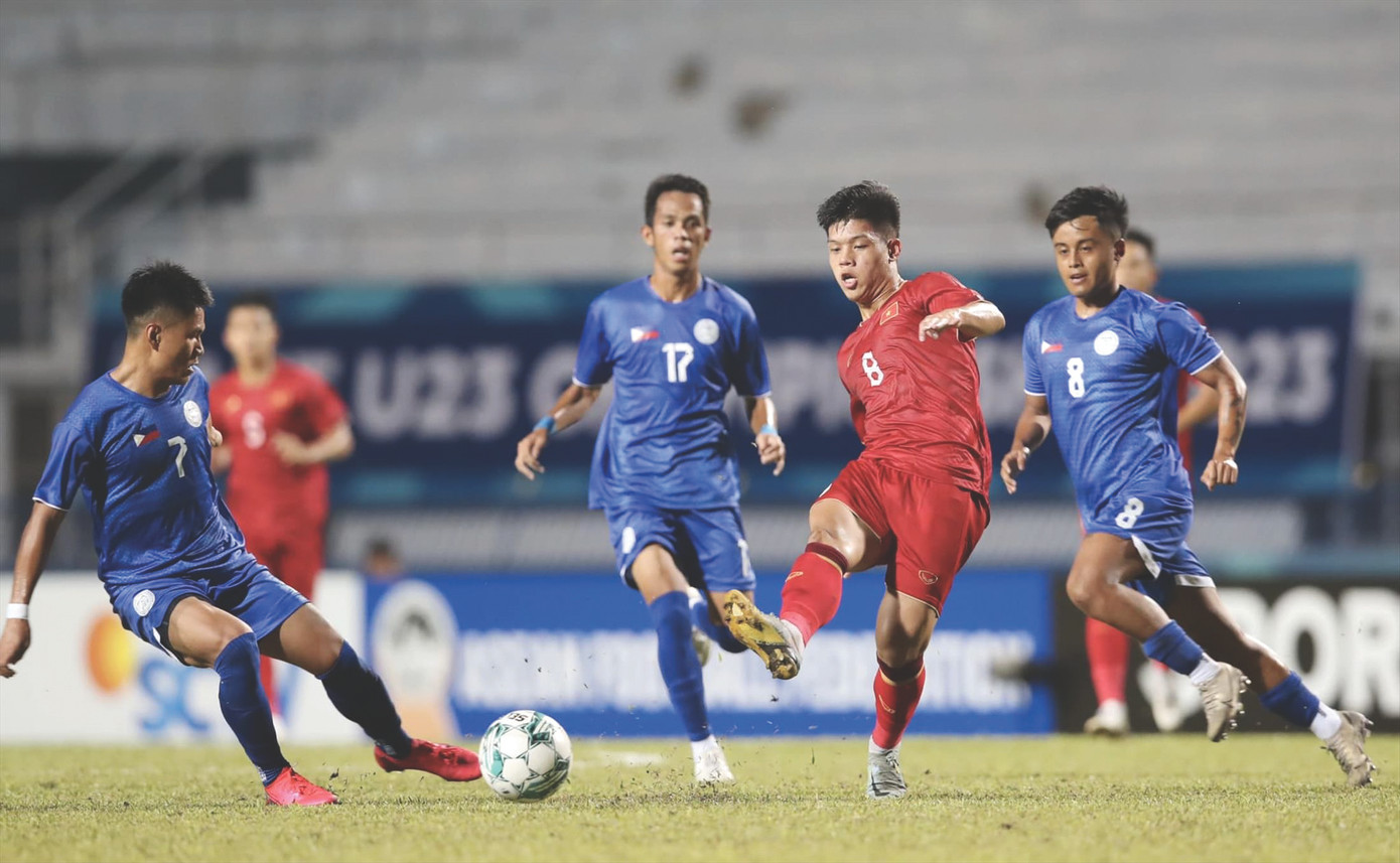 U23 Việt Nam cần chứng tỏ bản lĩnh, sức mạnh hơn ở giải U23 Đông Nam Á 2023. Ảnh: VFF