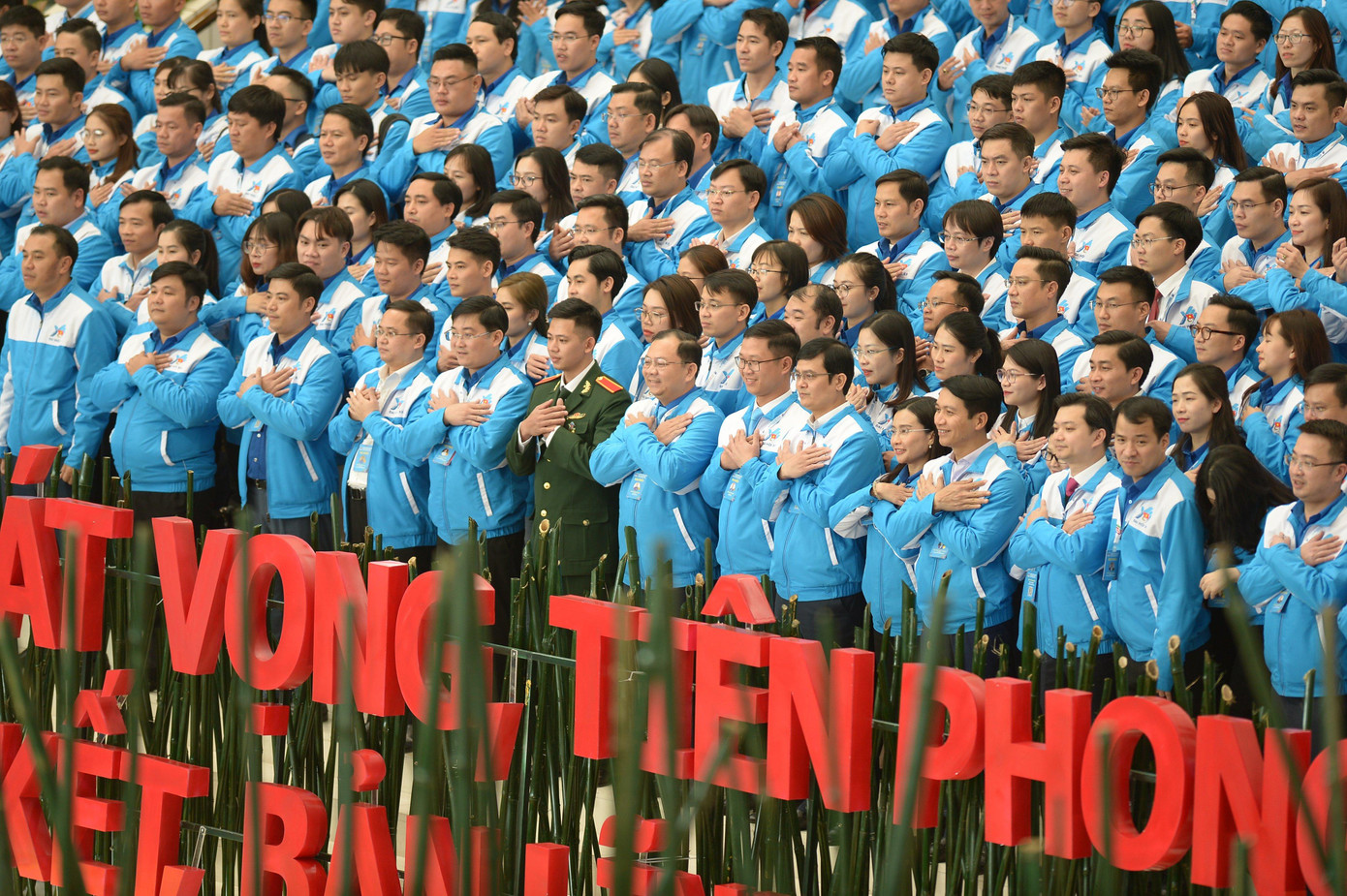 Đại hội thể hiện quyết tâm của tuổi trẻ Việt Nam với một khát vọng vươn lên, bản lĩnh, sáng tạo Ảnh: Dương Triều Đại hội thể hiện quyết tâm của tuổi trẻ Việt Nam với một khát vọng vươn lên, bản lĩnh, sáng tạo Ảnh: Dương Triều