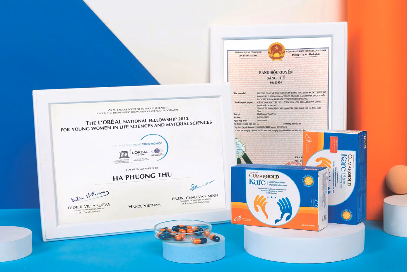 Bằng sáng chế số 22424 và Bằng UNESCO vinh danh năm 2012