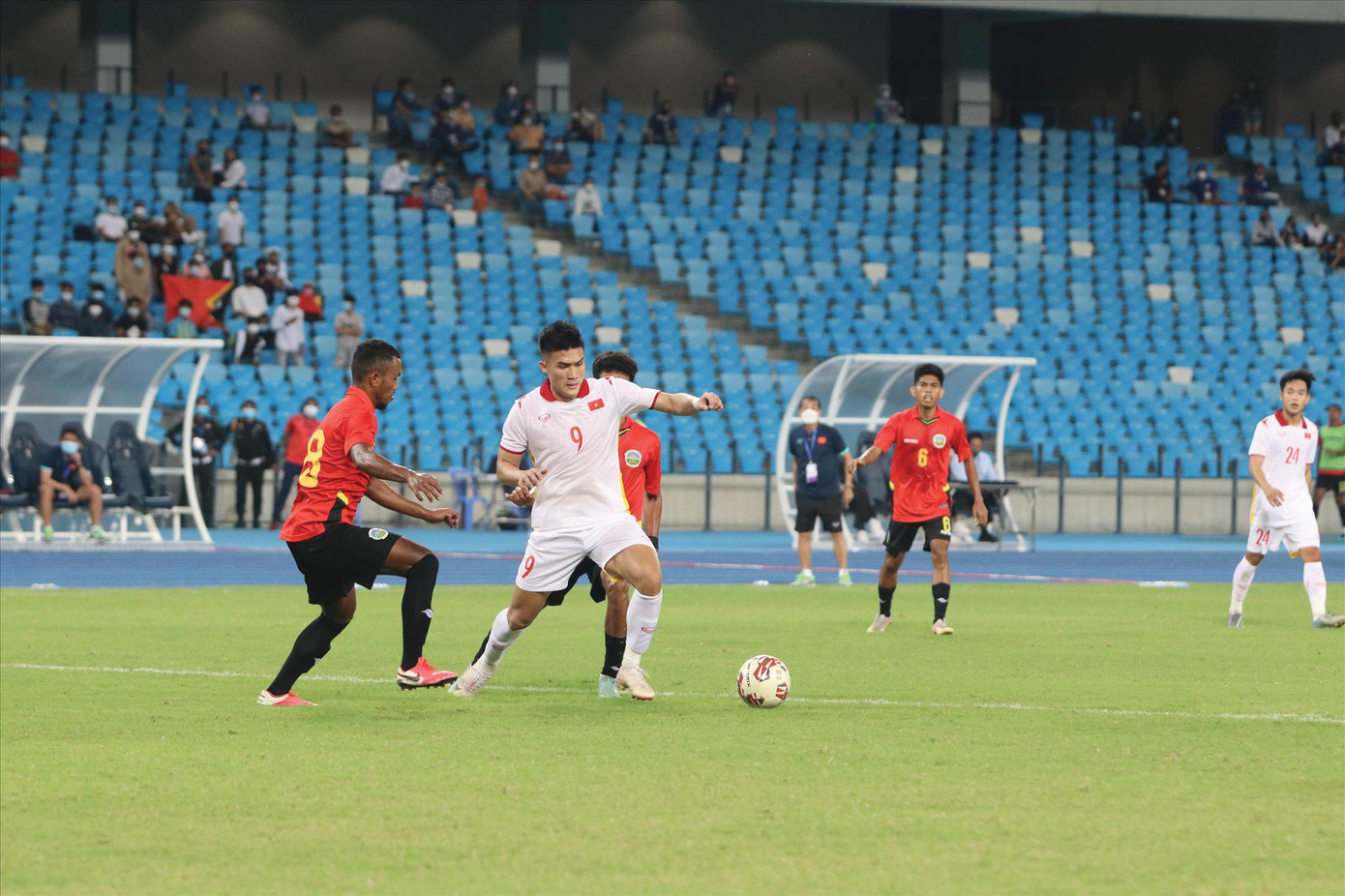 U23 Việt Nam có trận đấu quả cảm để giành vé vào chơi trận chung kết Ảnh: Hồng Phan U23 Việt Nam có trận đấu quả cảm để giành vé vào chơi trận chung kết Ảnh: Hồng Phan