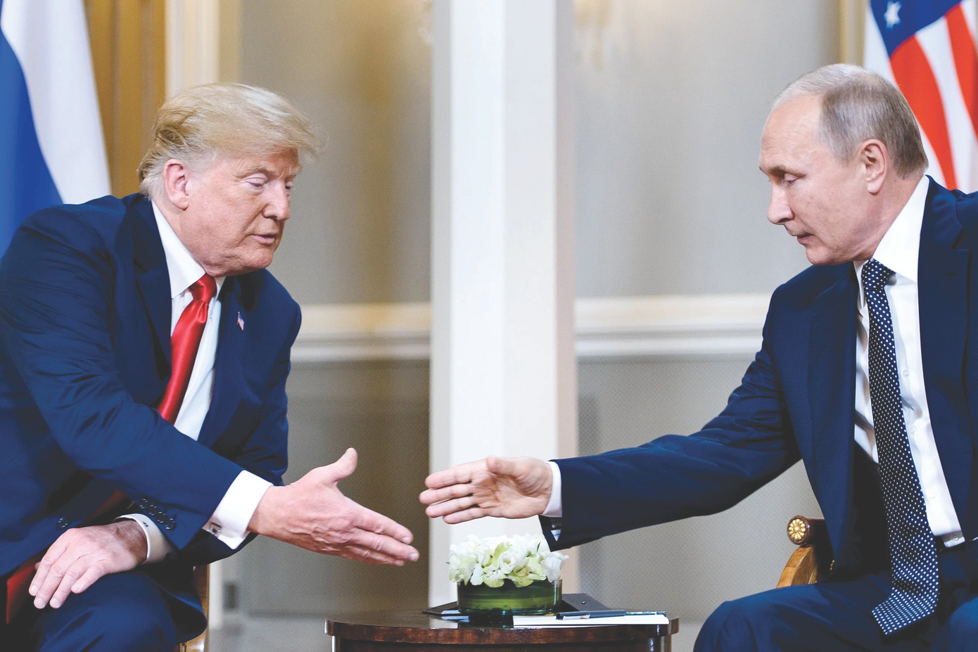 Ông Donald Trump và ông Vladimir Putin. Ảnh: Getty Images
