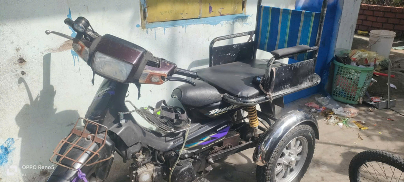 Chiếc xe ba bánh đã cùng vợ chồng Minh Trí - Ngọc Diễm trên nhiều cung đường thiện nguyện