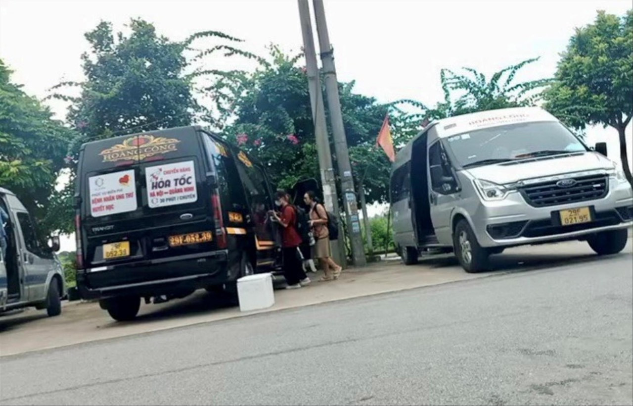 Một trạm trung chuyển khách của nhà xe Hoàng Công chuyên chạy trá hình trên tuyến Hà Nội - Quảng Ninh