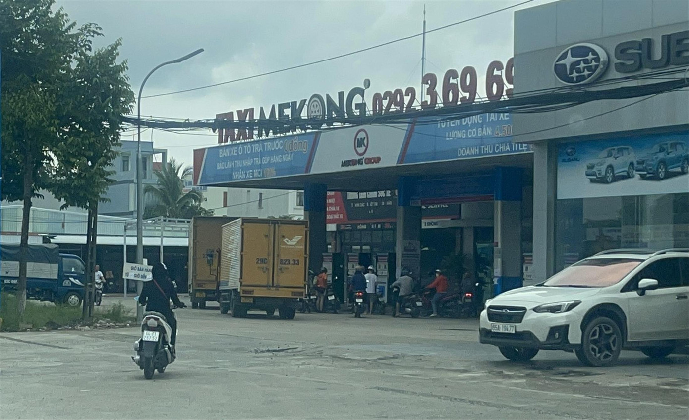 Cửa hàng xăng dầu của Chi nhánh Cần Thơ Công ty CP Taxi Mekong xin tạm ngưng hoạt động