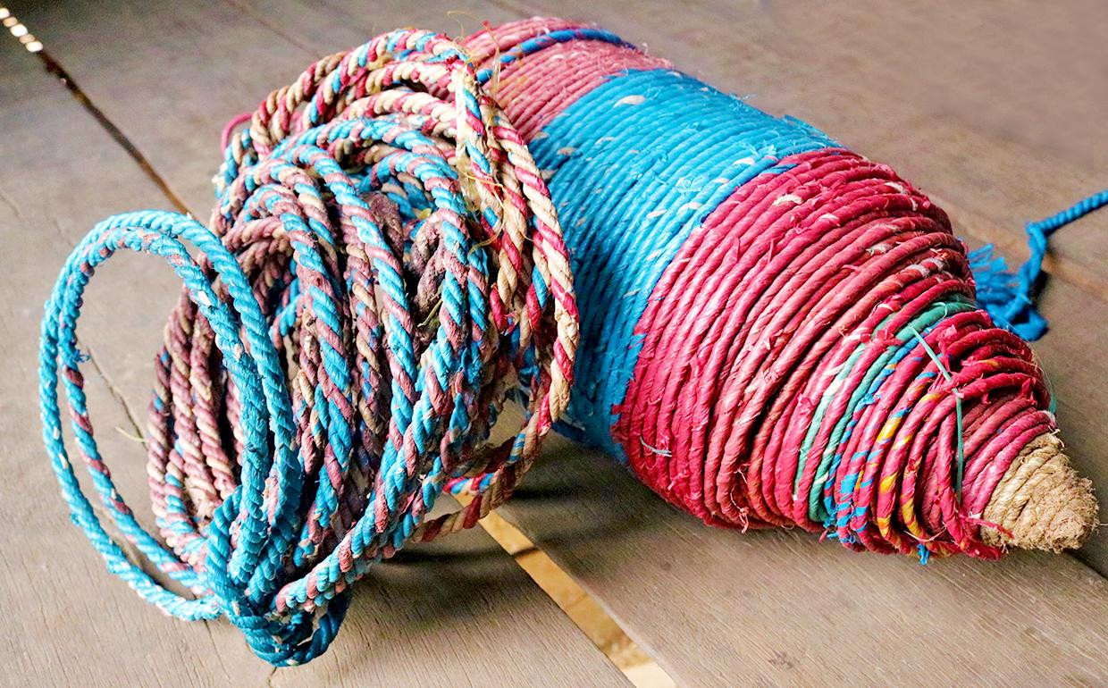 Bó sợi dây thừng được làm công phu, chắc chắn