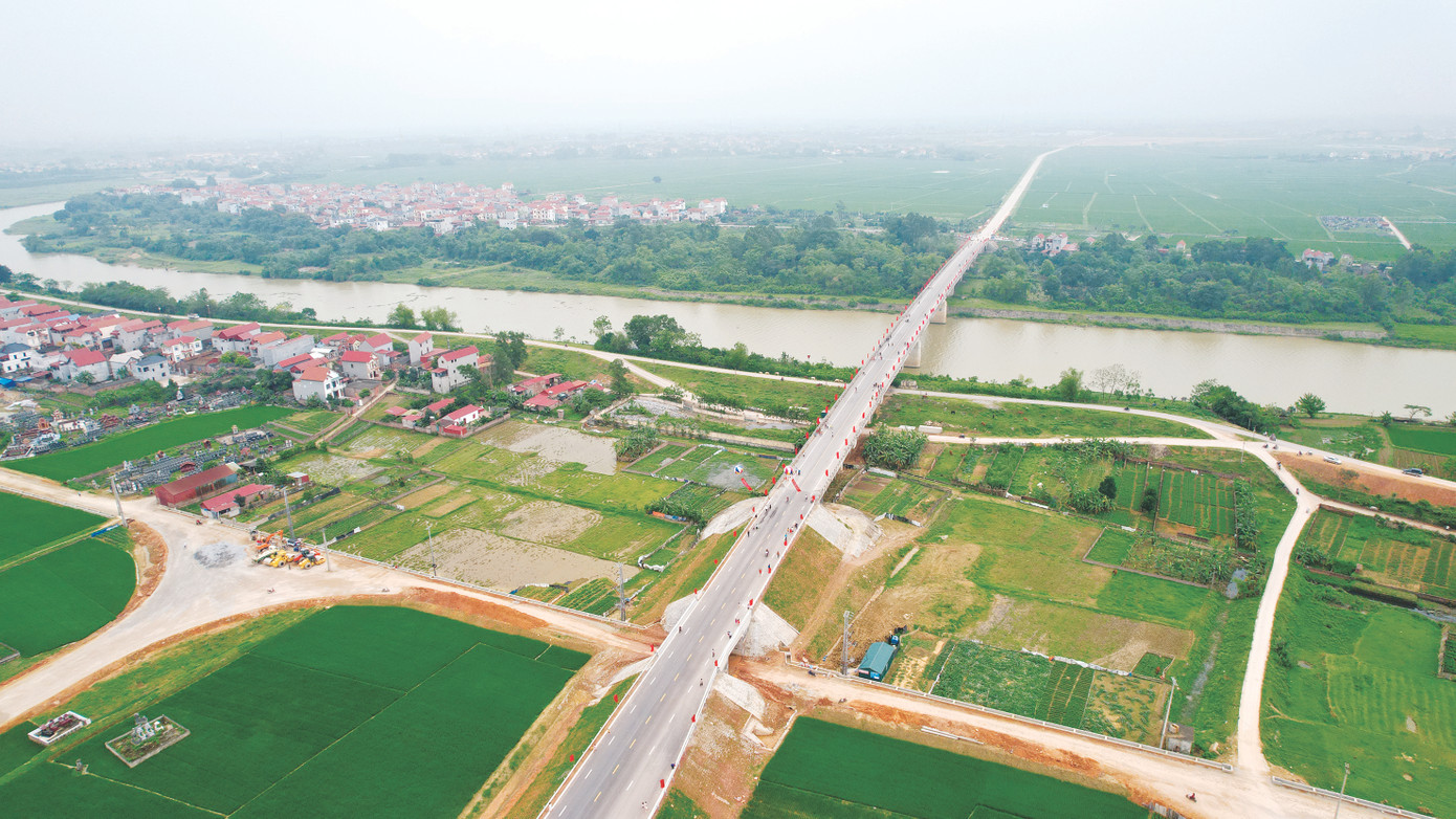 Dưới sự chỉ đạo và tháo gỡ khó khăn kịp thời của cấp ủy huyện Sóc Sơn, dự án cầu Xuân Cẩm đã được hoàn thành và thông xe nối huyện Sóc Sơn với huyện Hiệp Hoà tỉnh Bắc Giang vào tháng 4/2024, sau hàng chục năm chậm tiến độ Dưới sự chỉ đạo và tháo gỡ khó khăn kịp thời của cấp ủy huyện Sóc Sơn, dự án cầu Xuân Cẩm đã được hoàn thành và thông xe nối huyện Sóc Sơn với huyện Hiệp Hoà tỉnh Bắc Giang vào tháng 4/2024, sau hàng chục năm chậm tiến độ