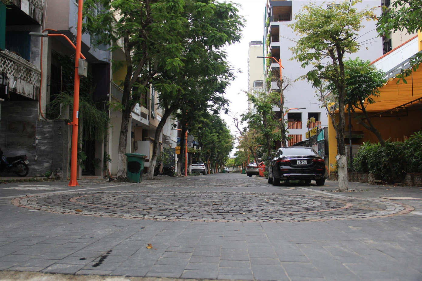 Tuyến đường An Thượng 2 trong “phố Tây” đã được chỉnh trang xong. Ảnh: Thanh Trần