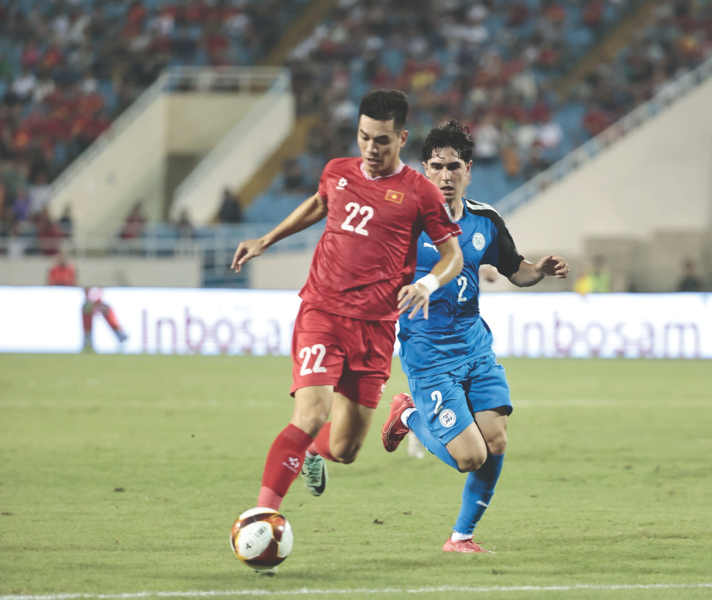 Đội tuyển Việt Nam cần thêm thời gian để chơi tốt hơn sau chiến thắng trước Philippines tối 6/6 Ảnh: Như Ý