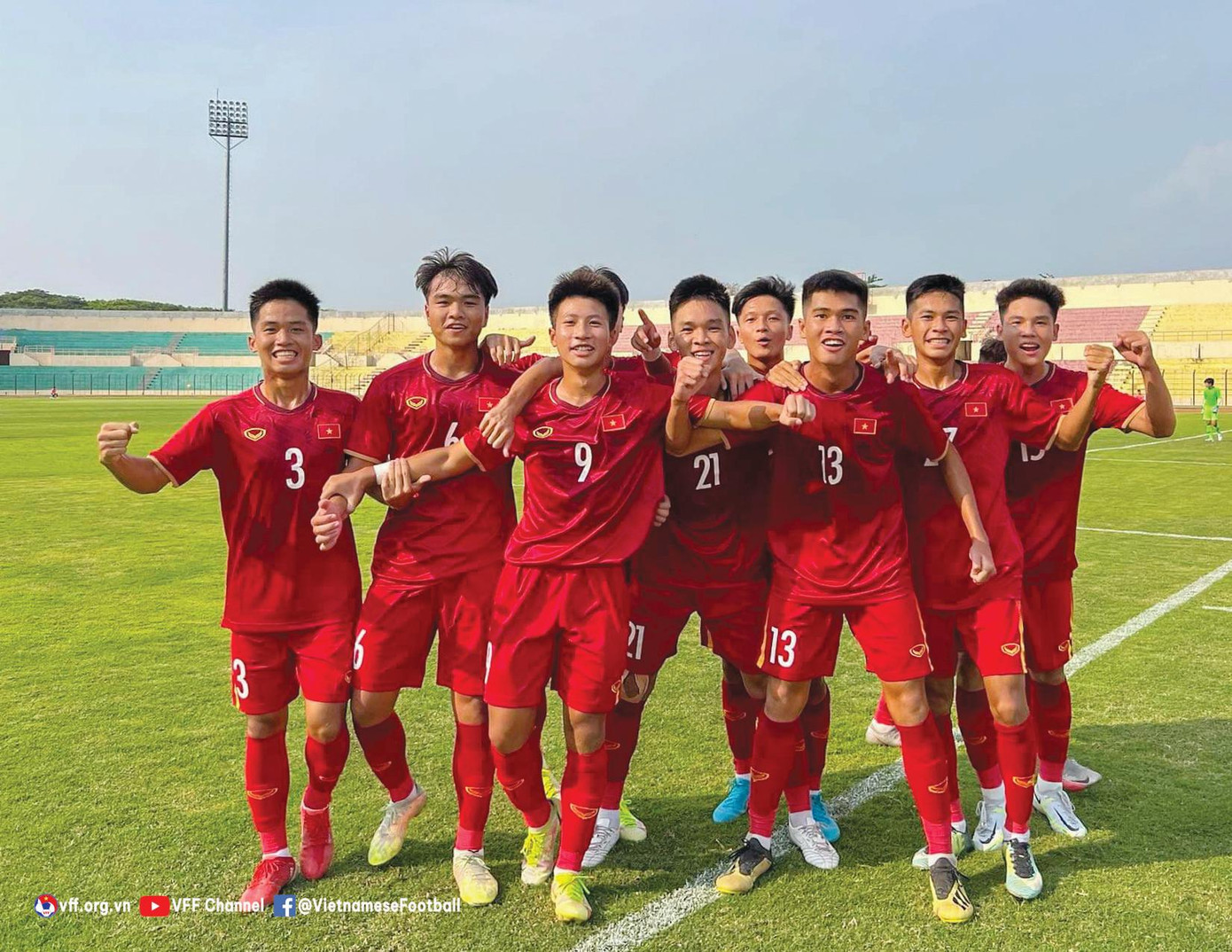 U16 Việt Nam sẵn sàng cho trận bán kết với Thái Lan Ảnh: VFF
