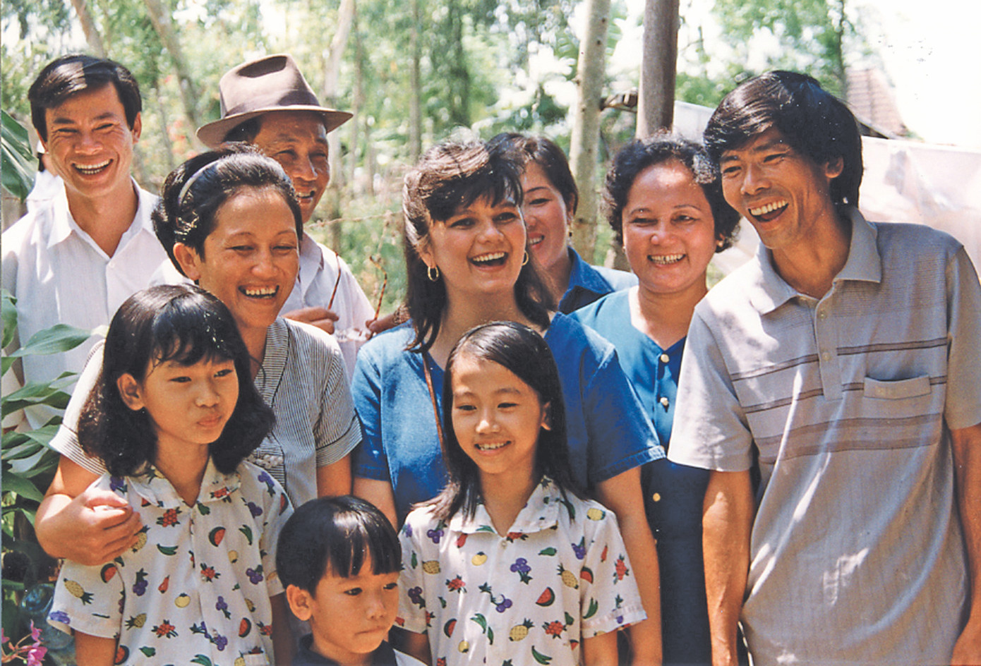 Heidi cùng đại gia đình bên ngoại của cô Heidi cùng đại gia đình bên ngoại của cô